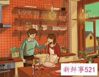 老婆做饭等老公回家的说说