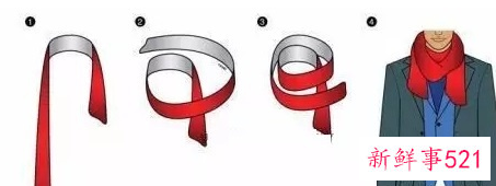 男士围巾的方法