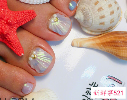 脚趾甲颜色美甲新款夏天