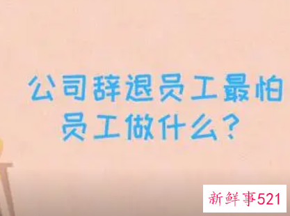 公司辞退员工最怕员工做什么