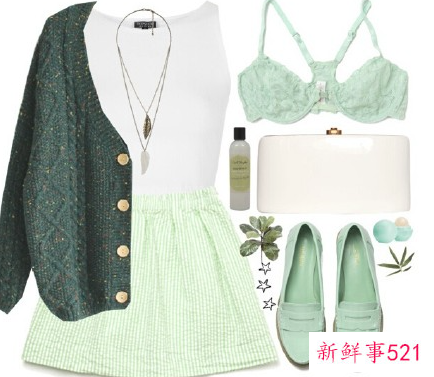 墨绿色半身裙搭配