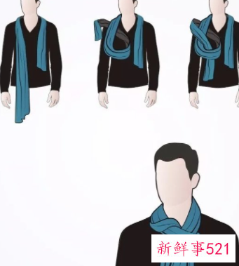怎样系围巾简单又好看男