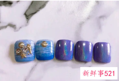 脚趾甲颜色美甲新款夏天