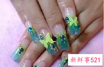 雕花指甲样式图片大全