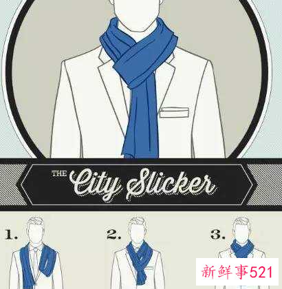 怎样系围巾简单又好看男