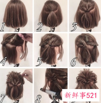 编发短发发型简单又好看