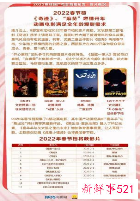 春节电影院上映的电影