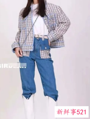 高腰直筒牛仔裤怎么配上衣