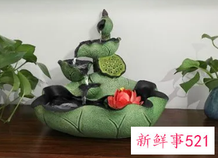 流水摆件放在办公桌哪个位置好