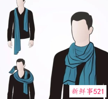 怎样系围巾简单又好看男