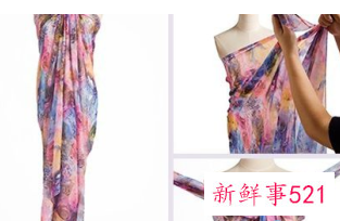 丝巾系成衣服法