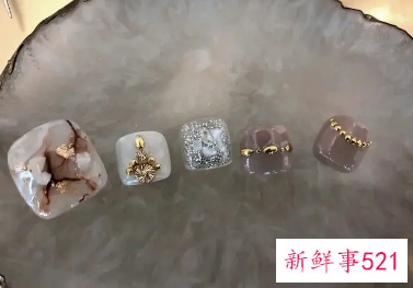 脚趾甲颜色美甲新款夏天