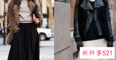 冬天长裙配什么外套好看