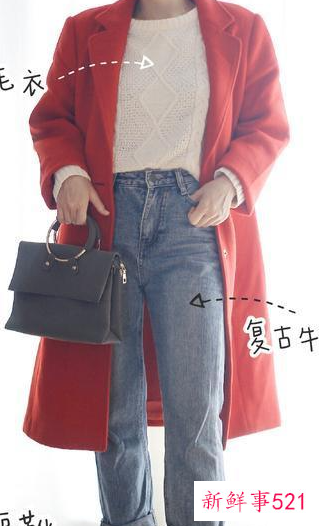 红色大衣搭什么颜色衣服