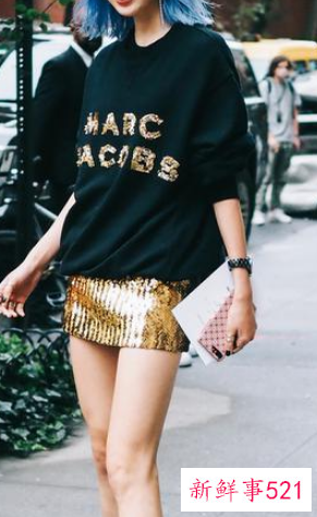 闪闪连衣裙搭配