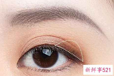 初学者淡妆眼影画法