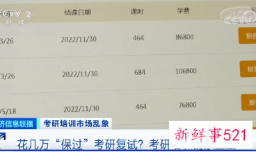 考研班要价高达近10万宣称“保过”遭央视曝光