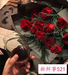 对象送花给什么文案