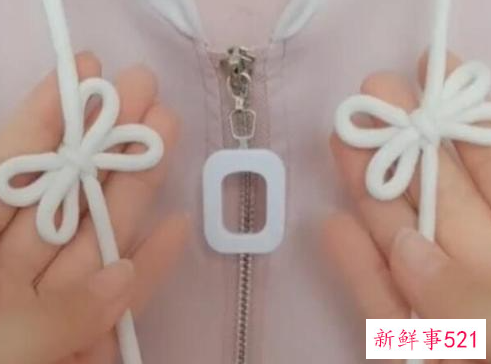 衣服两边绳子系法图解