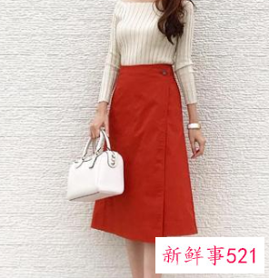 半身裙子的搭配图片