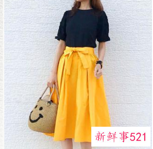 半身裙子的搭配图片