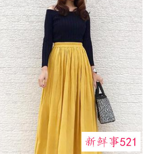 半身裙子的搭配图片