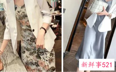 穿裙子配什么外套好看图片