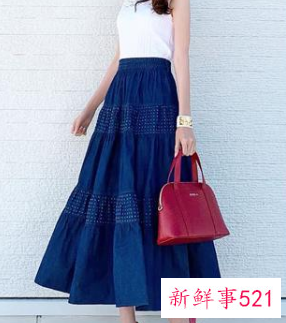 半身裙子的搭配图片