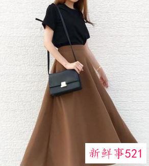 半身裙子的搭配图片