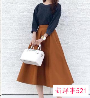 半身裙子的搭配图片