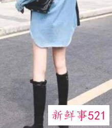 矮个子过膝长靴搭配衣服