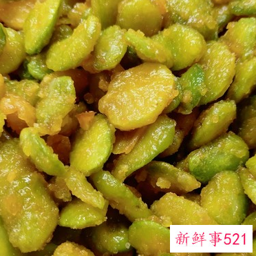 有颜有味的金沙蚕豆