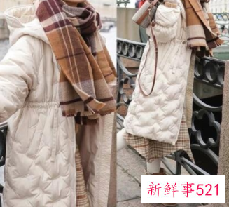 羽绒服搭配什么围巾