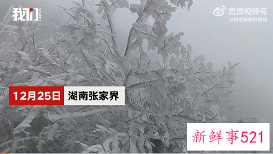 张家界雾凇什么时候有