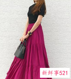 半身裙子的搭配图片