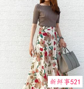 半身裙子的搭配图片