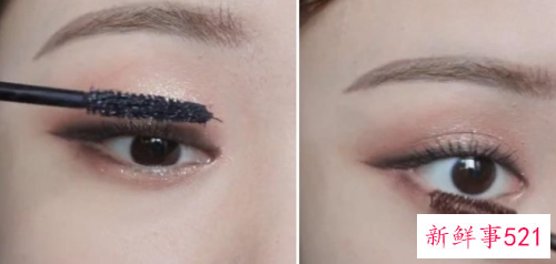 简单不失华丽感咖啡金色眼妆