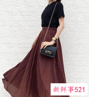 半身裙子的搭配图片