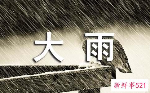 梦见下大雨涨水寓意
