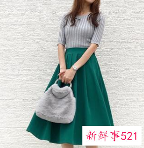 半身裙子的搭配图片