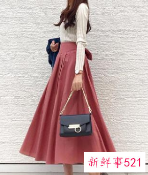 半身裙子的搭配图片