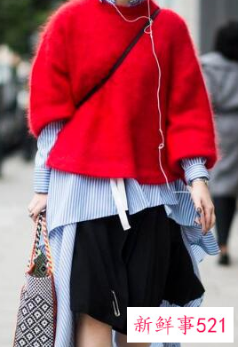 红色毛衣可以配米色马甲吗