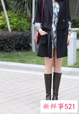 黑色长筒靴搭配指南