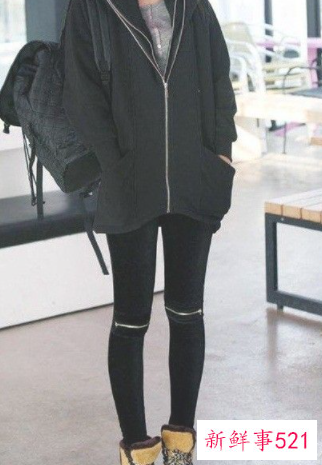 黑色打底上衣配什么裤子