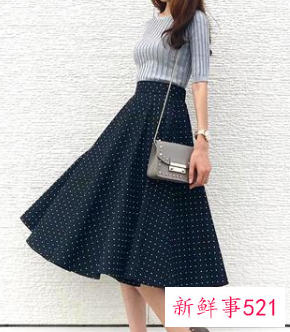 半身裙子的搭配图片