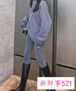 矮个子过膝长靴搭配衣服
