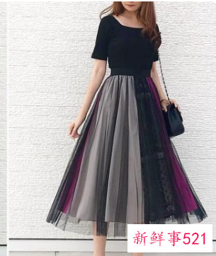 半身裙子的搭配图片