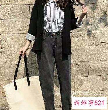 直筒长裤搭配什么上衣