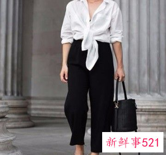 直筒长裤搭配什么上衣