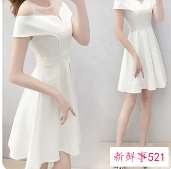 一字肩连衣裙外面穿什么外套